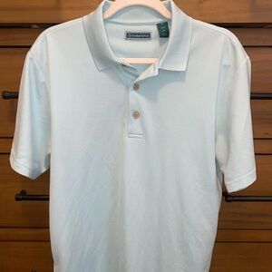 Cubavera Baby Blue Golf Polo